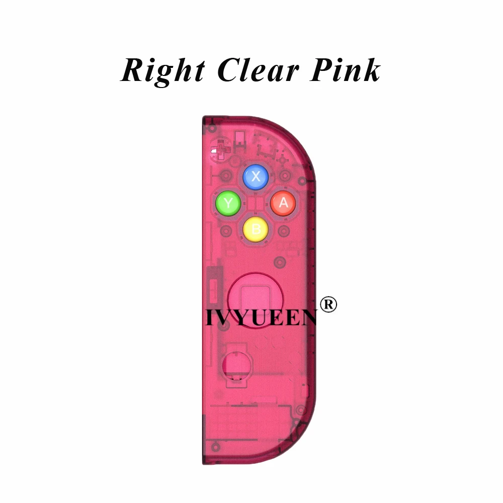 IVYUEEN для Joy Con, сменный корпус, прозрачный чехол, чехол для переключения, консоль Joy-Con с кнопками ABXY