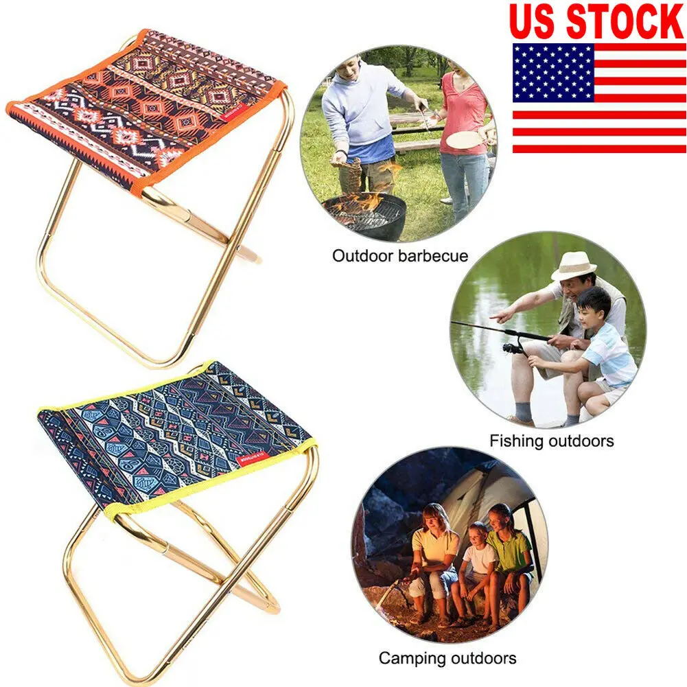 

Portable Folding Stool Camping Chair Outdoor Fishing Picnic Hiking Seat