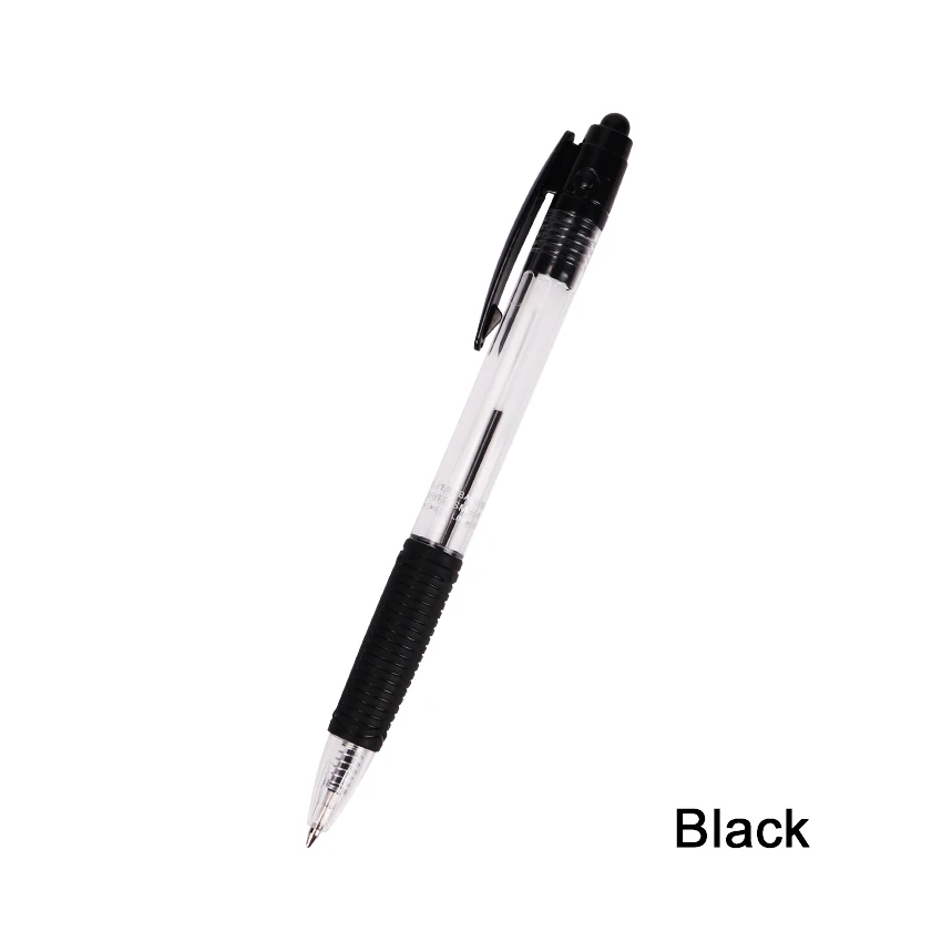 TENFON 1 шт. 3 цвета шариковые ручки прозрачная шариковая ручка пластиковая Канцелярия: ручка с подписью офисные школьные принадлежности B-578 - Цвет: Черный