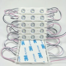 1000 шт./лот холодный белый SMD 2835 Светодиодный модуль впрыска с объективом 120 градусов 1,5 Вт DC12V водонепроницаемый IP65 Холодный белый/теплый белый