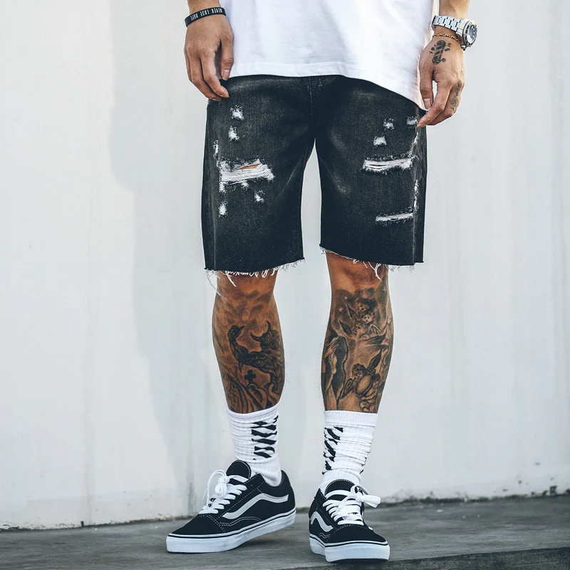 new hot Jeans Shorts 2017 fashion high street mens destroyed denim short men hole casual cool black Jeans Shorts new hot Jeans Shorts 2017 fashion high street mens destroyed denim short men hole casual cool black Jeans Shorts