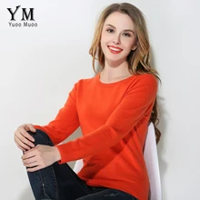 

YuooMuoo New High Quality Sweater Women Casual O-neck Plus Size Cashmere Sweater Autumn Solid Women Pullovers Winter Tops