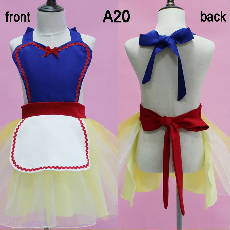 Costumes for Girls Mermaid Snow White Elsa Costume Minnie Anna Cosplay Princess Tutu Apron for Halloween Christmas Easter Party