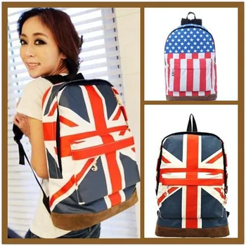 

010918 new hot canvas flag printing backpack