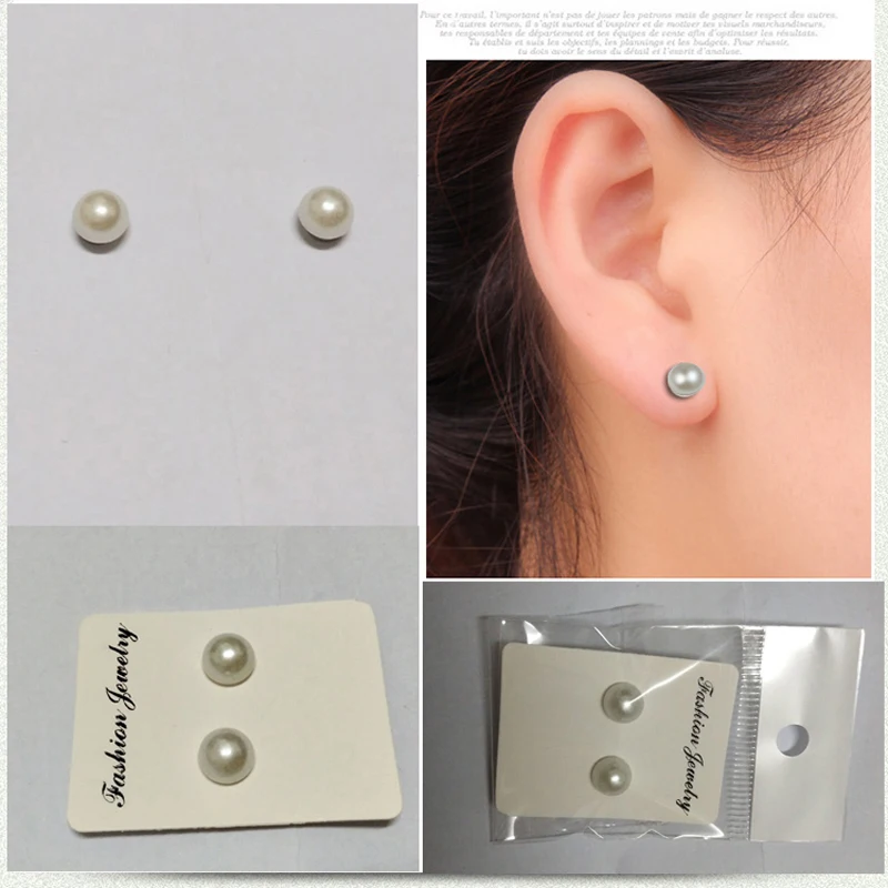 stud earring Non Piercing Clip on Ear Stud Mens Womens