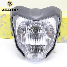 Free shipping ZSDTRP Black Red Blue gray Motorcycle Head light headlamp comp with lamp case for Yamaha FZ 16 many racing motor