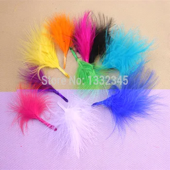 

300 Pcs DIY Natural Fluffy turkey Feathers 11colors home Christmas Cosplay decoration clothing shoes hat accessories Wholesale