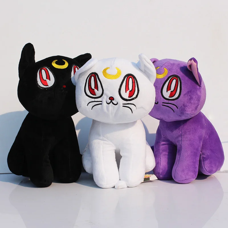 

12" 30cm Sailor Moon Luna Cat Plush Toy Animal Plush Doll Figure Toys 3 Colors Selectable