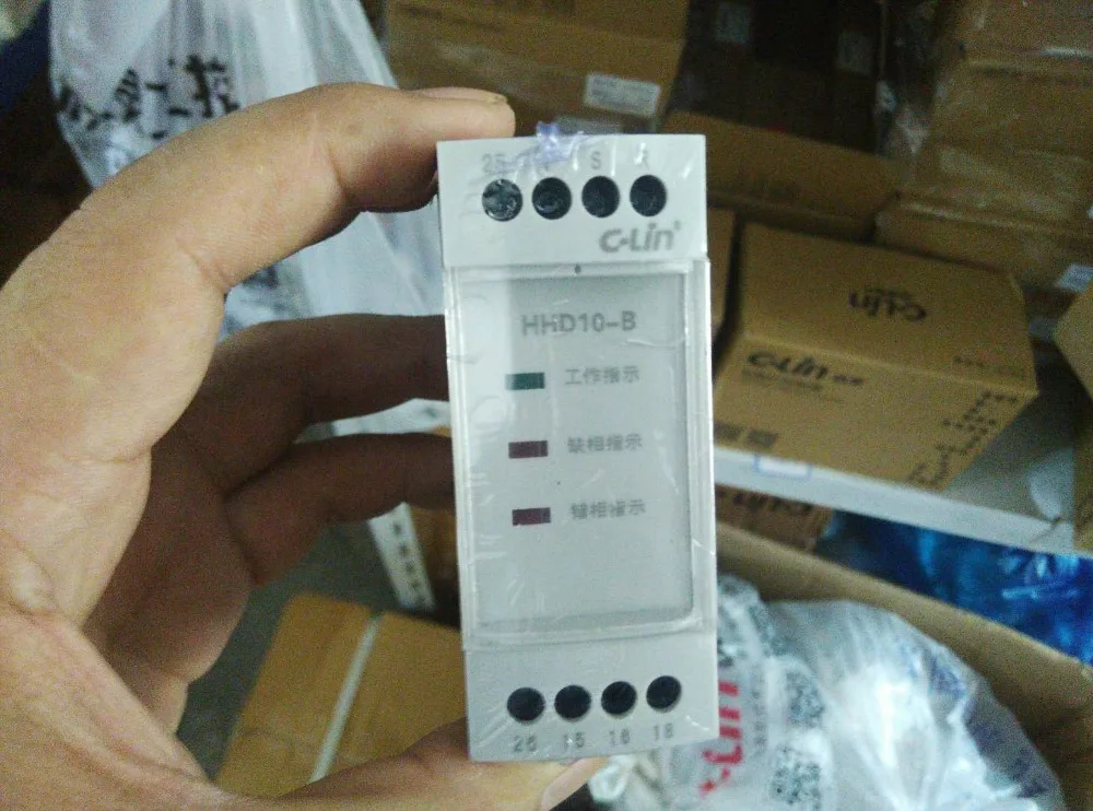 

Brand new original authentic C-Lin HHD10-B phase failure, phase sequence, voltage imbalance protector AC380V