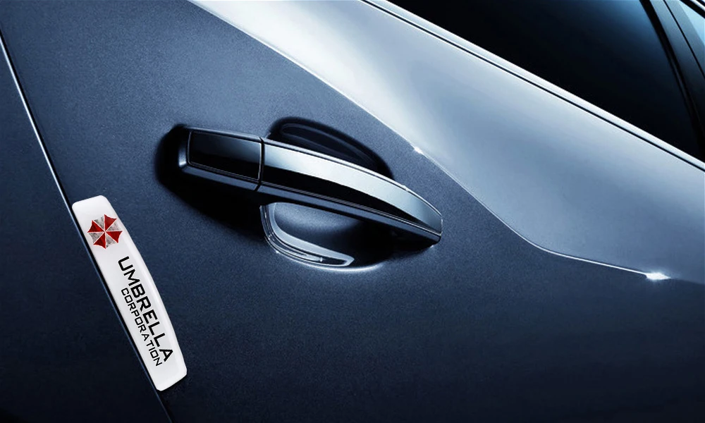 Car Accessories Car Door Protective Sticker Decals Umbrella Logo For Jeep Renegade Audi A3 a4 b8 Jaguar Toyota Nissan Suzuki BMW