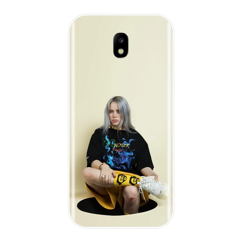 Billie Eilish задняя крышка для Samsung Galaxy J4 J6 J8 плюс J2 J5 J7 Prime J3 J5 J7 Мягкий силиконовый чехол для телефона - Цвет: No.8