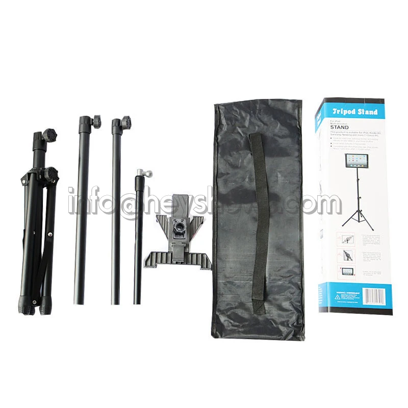 Foldable-Floor-Tablet-Tripod-Stand-Metal-Holder