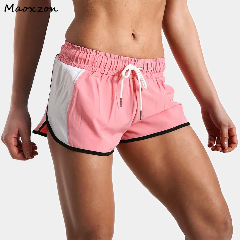 Maoxzon Womens Drawstring Sexy Sportswear Fitness Shorts For Female