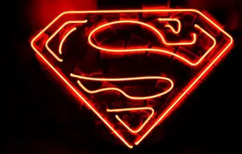 

Business Custom NEON SIGN board For DC Iconic Superman Clark Kent REAL GLASS Tube BEER BAR PUB Club Shop Light Signs 16*15"