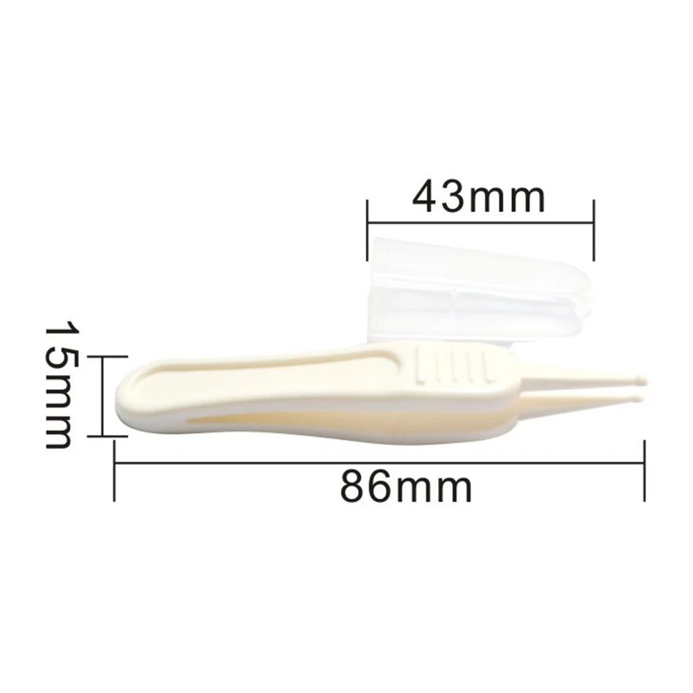 5 шт. безопасные пинцеты пластиковый очиститель клип уход за ребенком ушной Нос пупка пинцеты для чистки