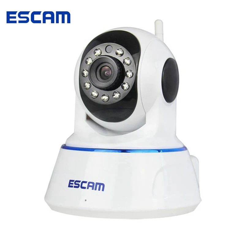 

ESCAM QF002 720P CCTV Security IP Camera Plug&Play WiFi Pan Tilt IR Cut Night Vision Two Way Audio SD Card P2P Camera