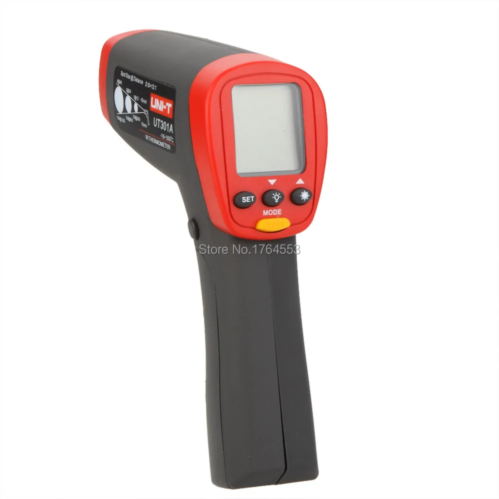 

UT301A UNI-T 12:1 Non-contact Digital Infrared IR Thermometer Laser Temperature Gun Meter -18~350 Centigrade/0~662 Fahrenheit
