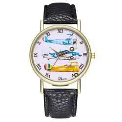 GENBOLI Для женщин часы модные стильные ананас печати кожаный браслет леди Женщины Наручные часы нейтральной дамы Наручные часы