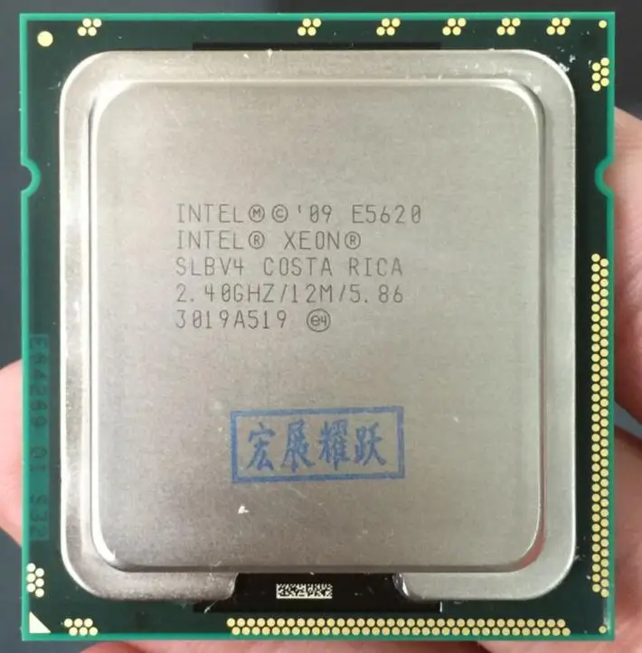 Процессор Intel Xeon E5620(12 Мб кэш-памяти, 2,40 ГГц, 5,86 GT/s Intel QPI) LGA1366 настольный процессор нормальной работы