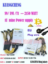 ASIC minero BTC minero nuevo ZEC BTC LTC DASH minero PSU 2150w de alimentación para Antminer S7 S9k s9 se l3 + B7 Ebit E9i E9 + z9 Z11 Z1PRO(China)