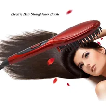 Hot Sale Electric Hair Brush Professional Hair Straightener Comb Fast Heating Hair Straight Iron Tool 5 colors