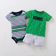 Акция, горячая Распродажа, подходит для активных мальчиков, 2019new$ номер, модель, комплект из детских предметов и штанов. Комплект летней одежды для девочек