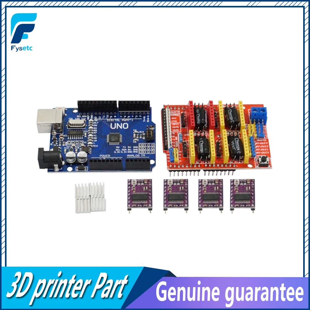 Free Shipping New Cnc Shield V3 Engraving Machine 3D Printer 4pcs DRV8825 Driver Expansion Board