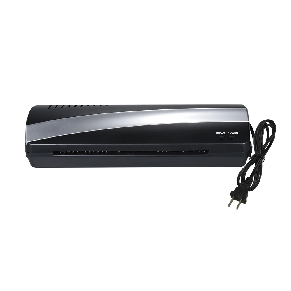 

A4 Photo Paper Film Document Thermal Hot and Cold Laminator Two Roller Quick 3-5min Warm-up Max. Width 9" High Laminating Speed