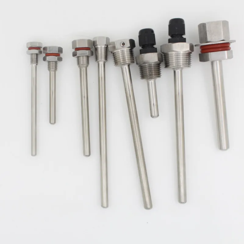 Термопара Thermowell длина резьбы 1/4 дюйма 1/2 3/4 M8x1.25 M10x1.5 M12X1 труба из нержавеющей стали