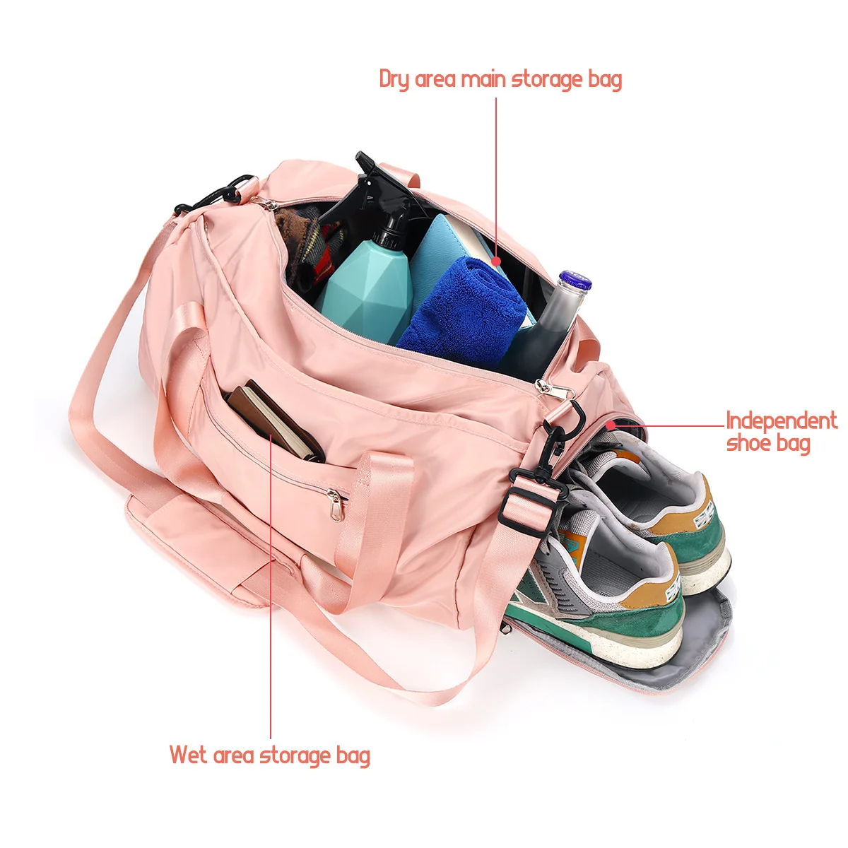 Сухой влажный Gymtas Йога Bolsa фитнес-багаж тренажерный зал на свежем воздухе сумка спортивный рюкзак с обувью отсек для спорта на открытом