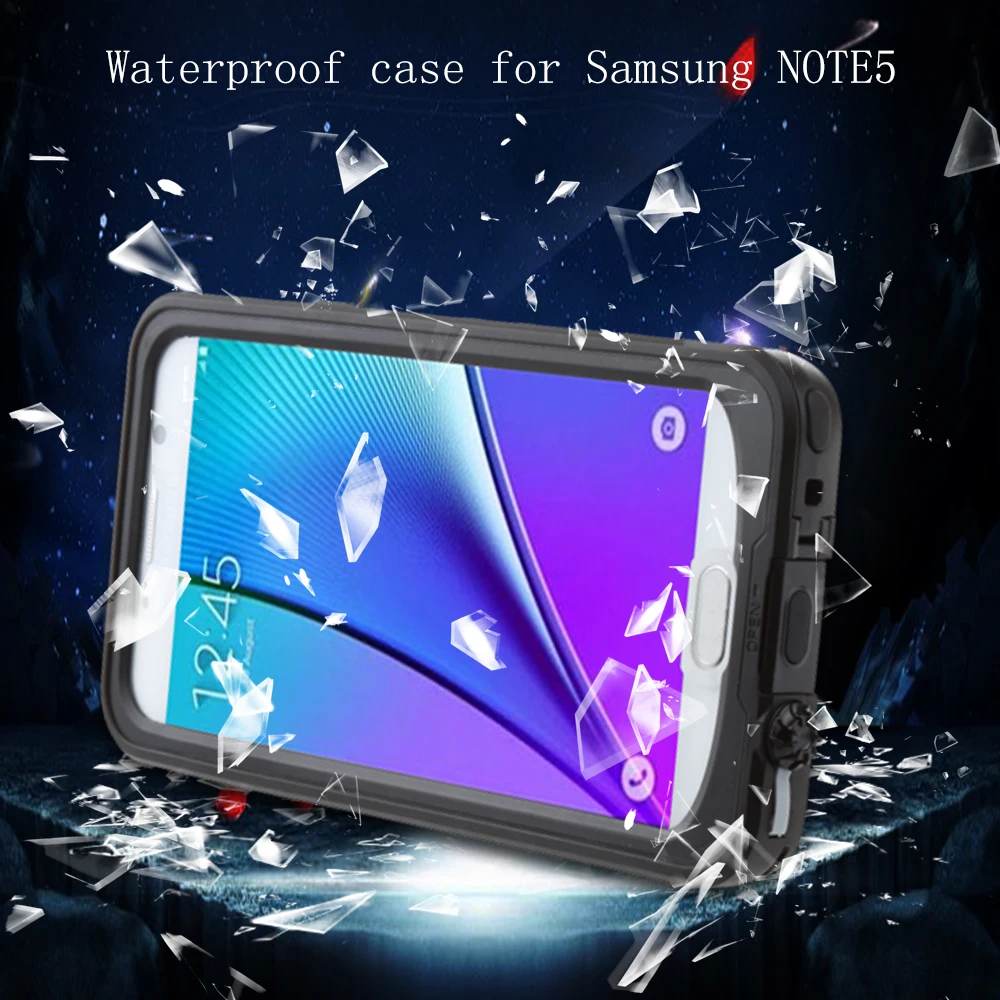 bilder für Wasser/Dirt/Shock Proof Handy Fällen für Samsung note5 Fall Hybrid Zink-legierung + Wasser Restist ohne Glas bilder für Wasser/Dirt/Shock Proof Handy Fällen für Samsung note5 Fall Hybrid Zink-legierung + Wasser Restist ohne Glas