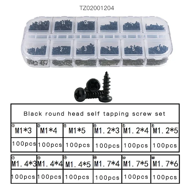 M1 M1.2 M1.4 M1.7 Mix Micro ноутбук отвертка чехол для компьютера сборка ремонт электронный Маленький цифровой механический винт комплект