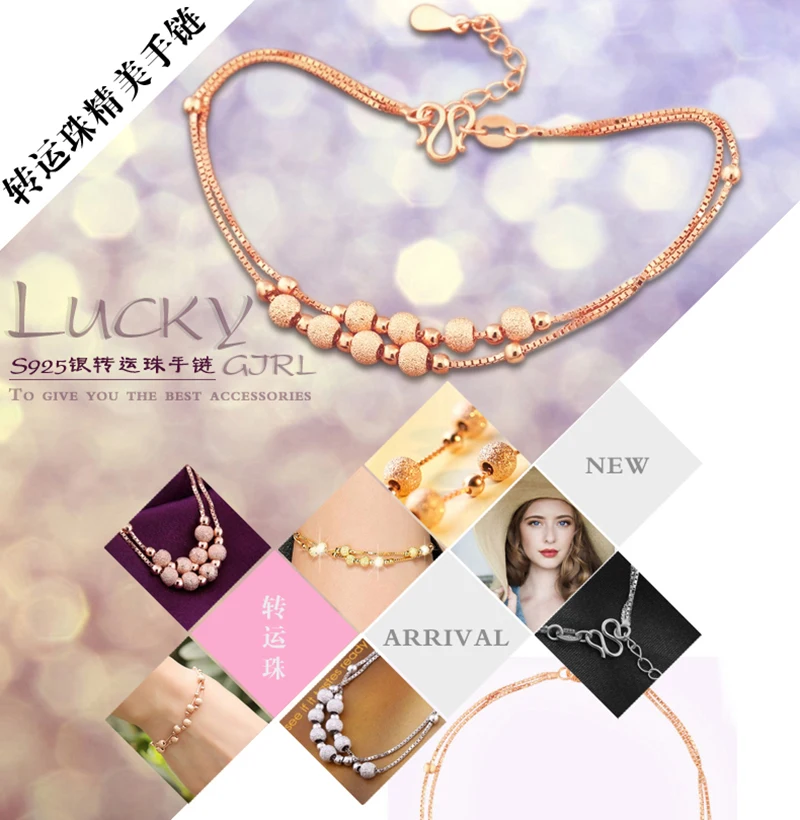 Sinya 925 Sterling Silver Bracelets pulseiras for Women Girls lover gift sl82 (1)