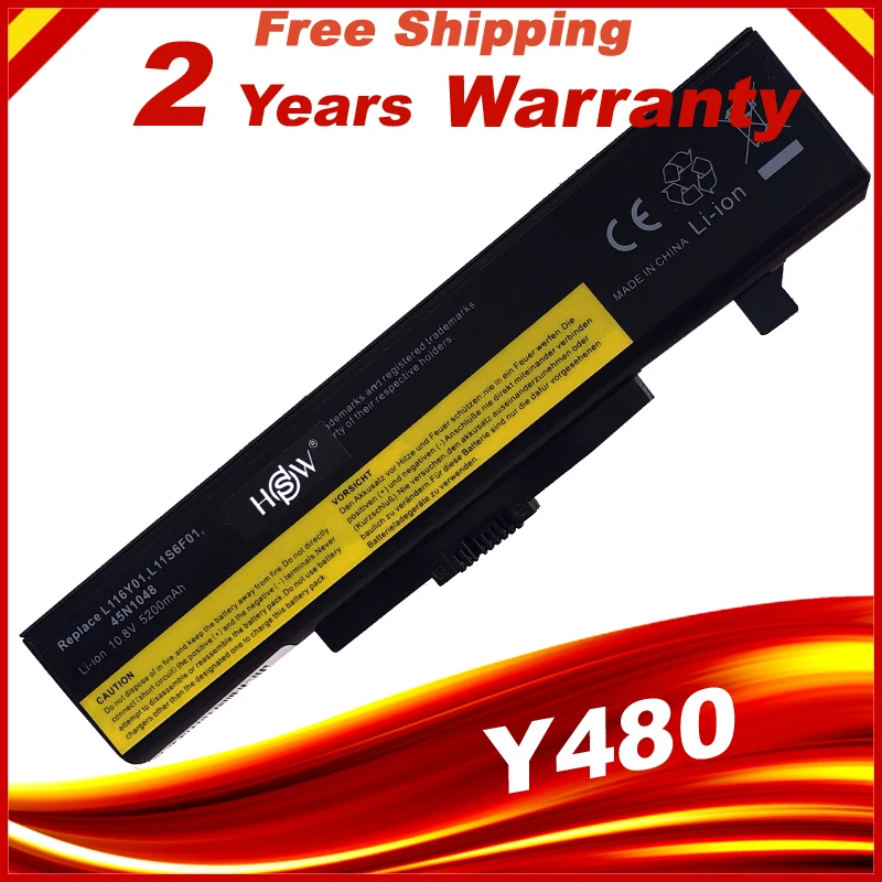 

Laptop battery for Lenevo g480 battery g400 Y480 Y485 Y580 Z580 G500 Z485 Z480 G485 G410