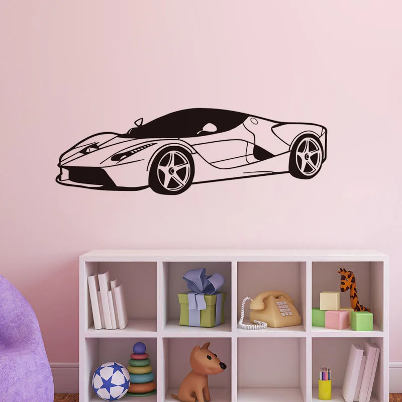 Amovible Sport Voiture Vinyle Wall Sticker Auto Art Mural Papier Peint