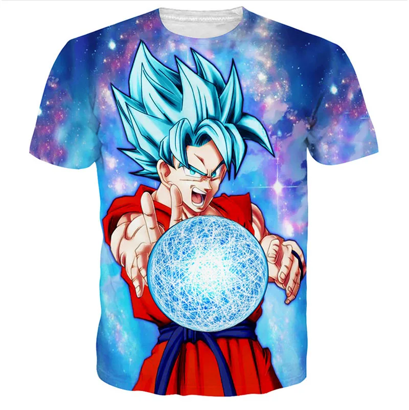 Dragon Ball Z T shirt Super Saiyan Son Goku Gohan Vegeta Frieza Freezer 3D Men Summer T shirts ...