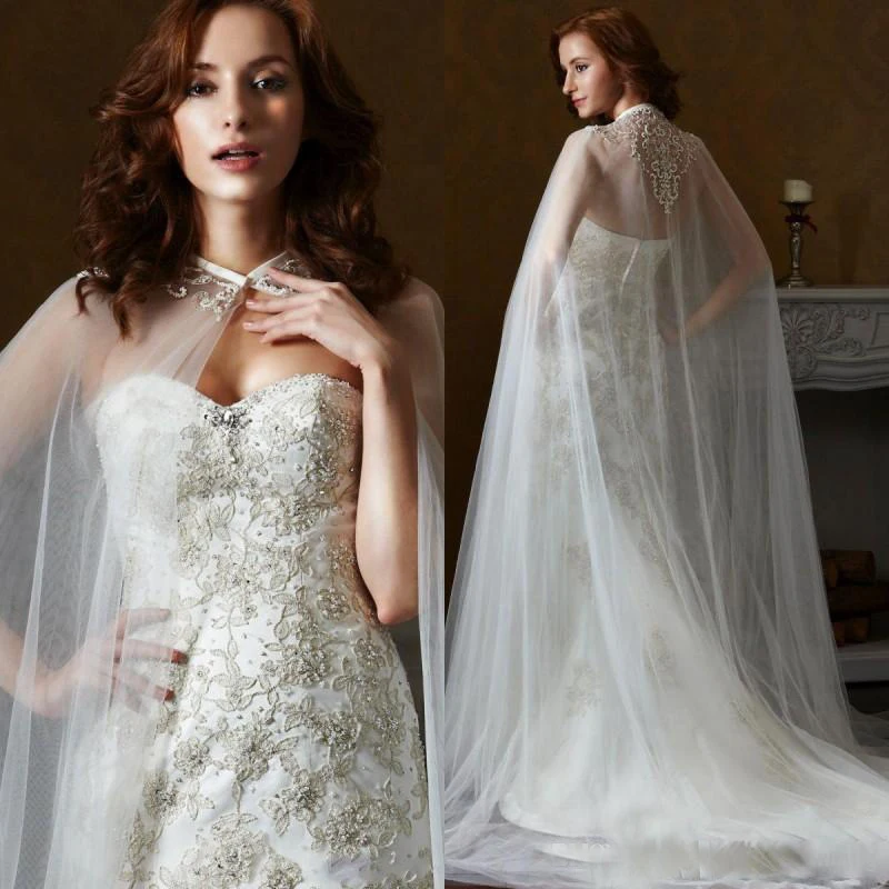 new-fashion-wedding-jackets-white-lace-appliques (1)