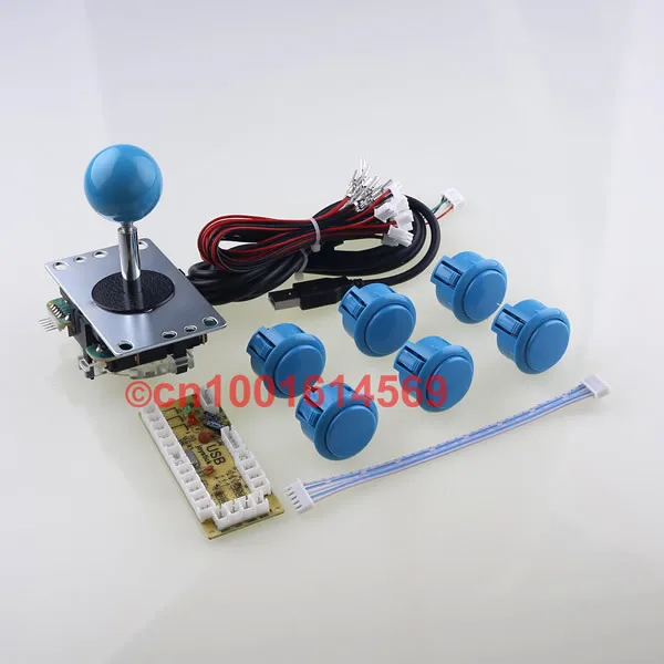 

1 Kit Button For PC Controller With Sanwa Buttons & Joystick For Arcade Games & Single Player Multicade Keyboard Arcade Encoder