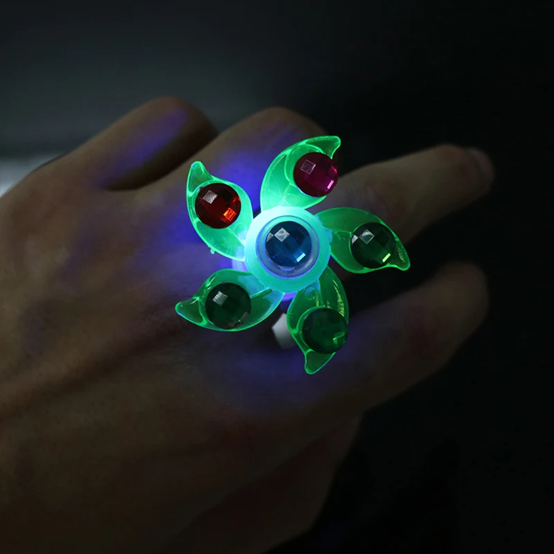 Новые товары для вечеринки Спиннер светящееся кольцо снятия стресса Fidget