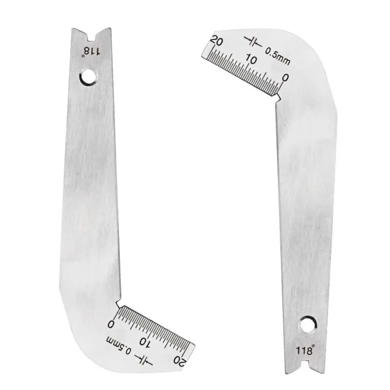 

118 Degree Twist Drill Bits Angle Gage Grinding Center Gauge Sharping Tools