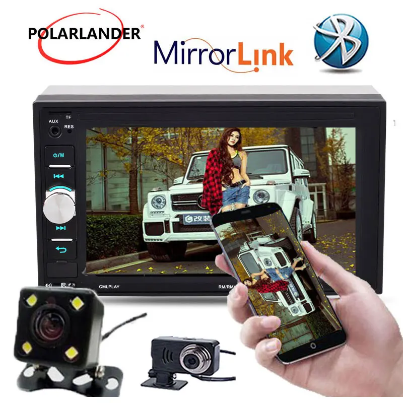 2 Din Автомобильный Радио сенсорный экран Oto Teypleri 6 &quotBluetooth стерео MP5 камера/DVR