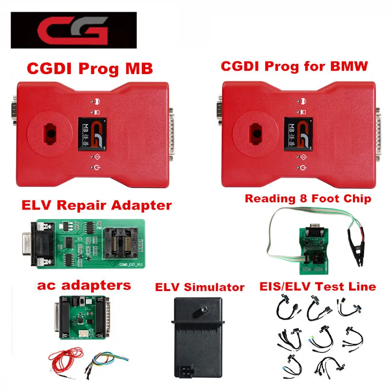 

CGDI Prog for BMW MSV80 and CGDI Prog MB for Benz Auto Key Programmer Full set with all adapters