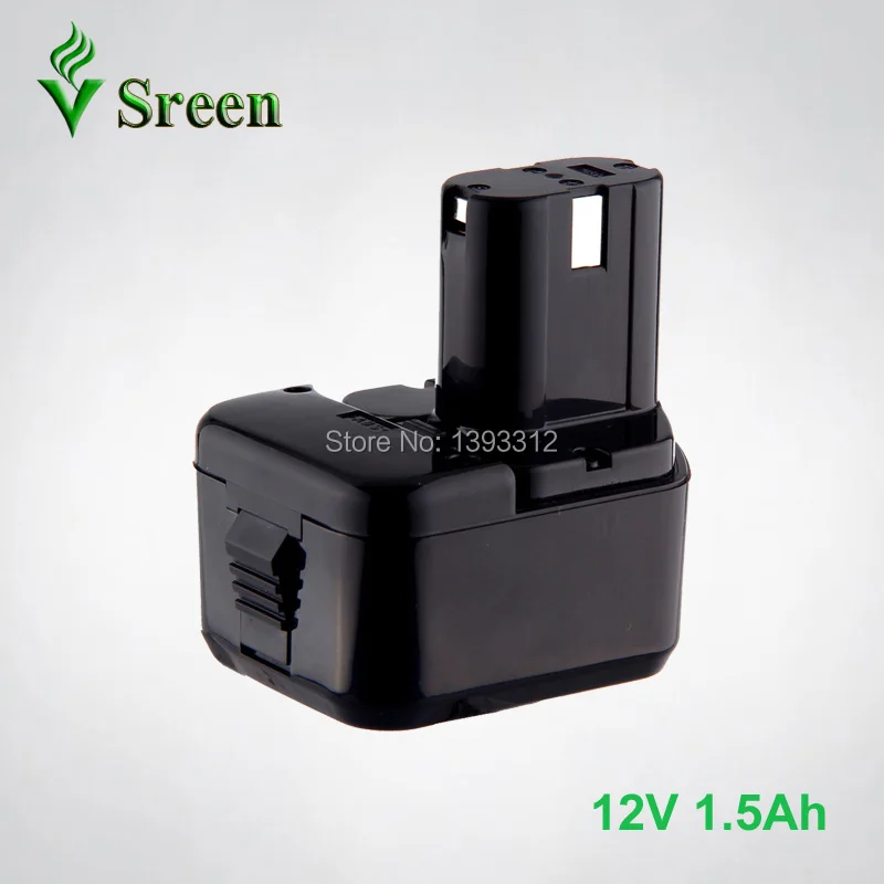 Sreen 12V NI CD 1500mAh Power Tool Battery Packs Replacement for HITACHI Cordless Drill EB1212S EB1214S