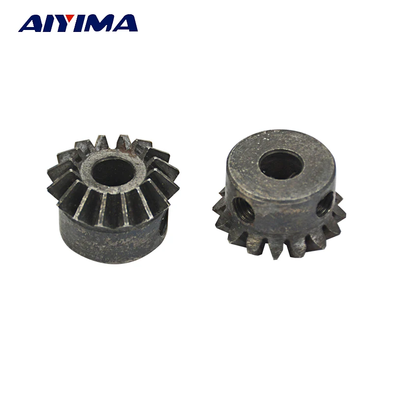 

Aiyima 1 Pair Metal Bevel Gear Wheel Bore 8mm 16 Teeth Module 1.5