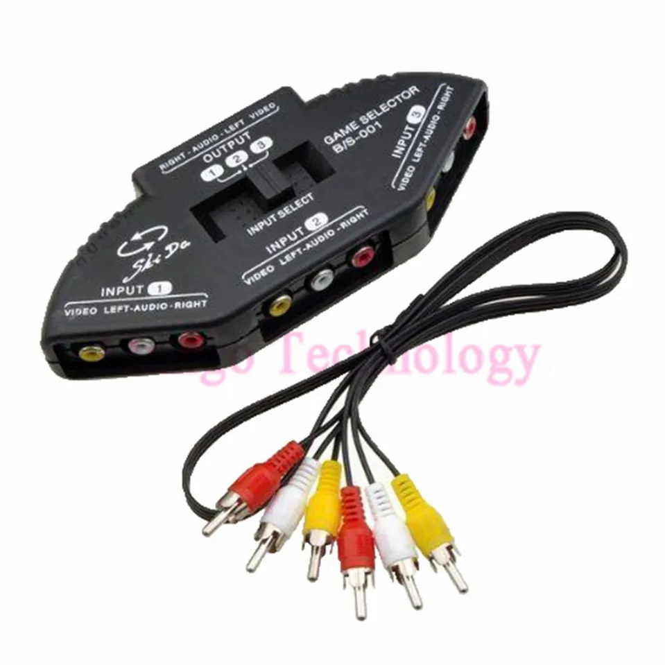 Buy New 3 in 1 AV Switch Splitter 3 Port AV Composite