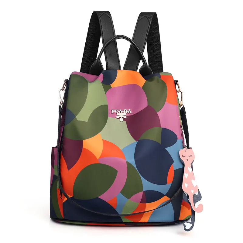 

New Fashion Waterproof Multifunctional Women Anti-theft Backpack High Quality Camouflage School Bag For Women Oxford Travel Bags