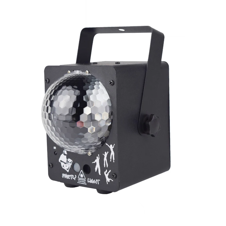 الغريبة RGB LED كريستال ديسكو الكرة السحرية مع 60 أنماط RG جهاز عرض ليزر DJ حزب عطلة بار عيد الميلاد مرحلة الإضاءة تأثير