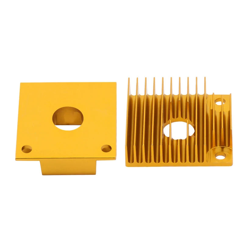 Kee Pang 3D принтеры из алюминиевого профиля теплоотвод алюминиевый Золотой 40X40X11mm