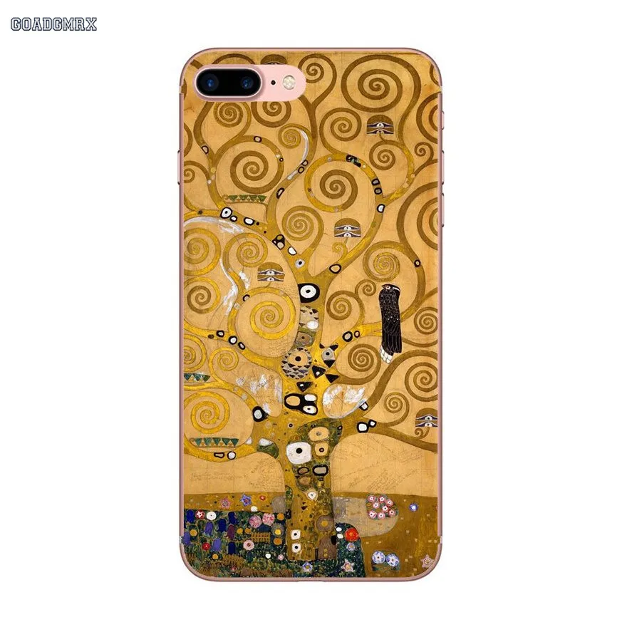 Для Huawei P Smart G7 G8 P7 Mate 10 P20 Pro P8 P9 P10 Lite Mini GR5 2017 Gustav Klimt Ретро узор дизайн ТПУ прозрачный