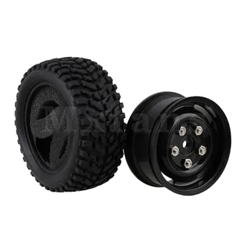 

Mxfans 4 x Plastic Wheel Rim & Beard Pattern Rubber Tyre for RC1:10 On Road Car